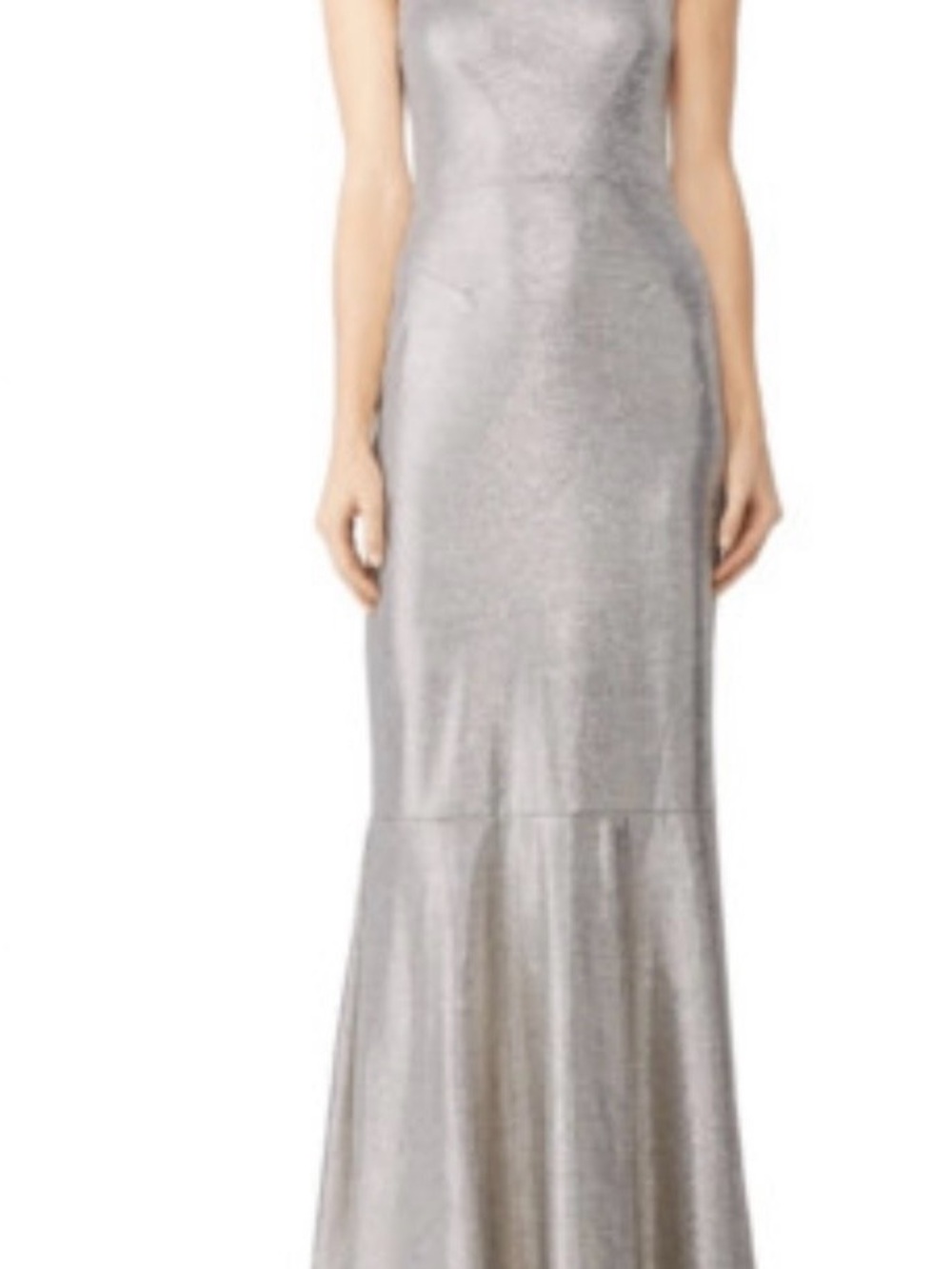 Hutch Silver Cameron Metallic Maxi Dress